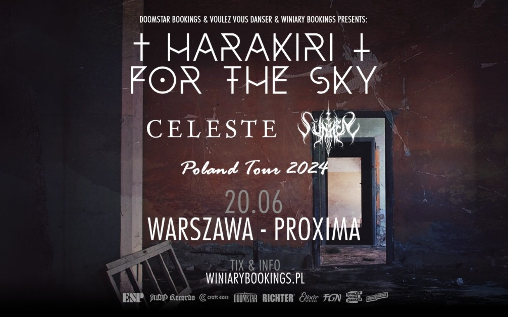 HARAKIRI FOR THE SKY + Celeste + Sunken